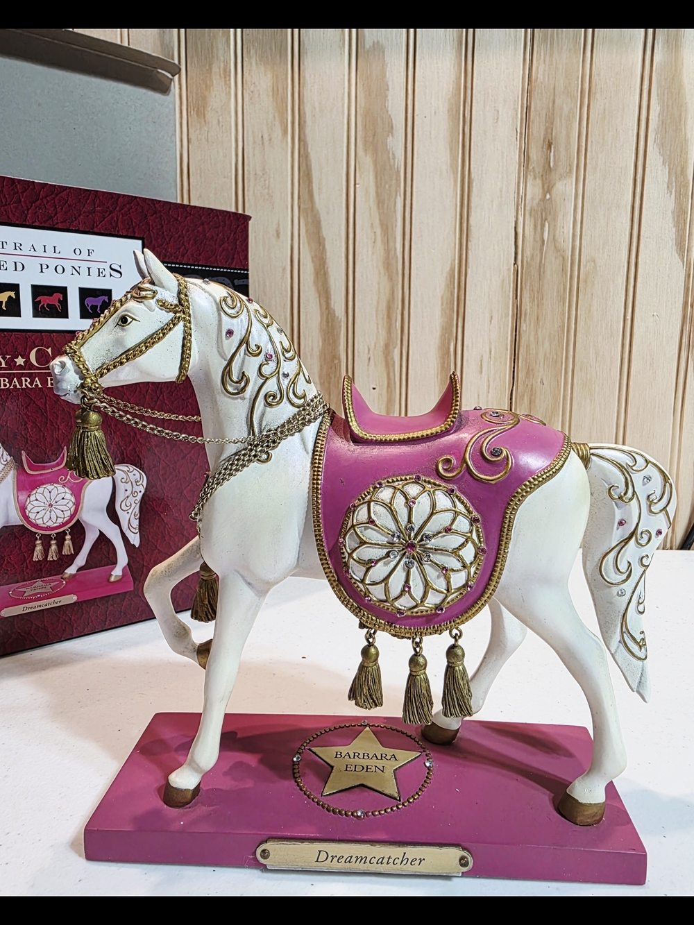 Trail of Painted Ponies 1E DREAMCATCHER Barbara Eden 4021029 Retired Box Tags
